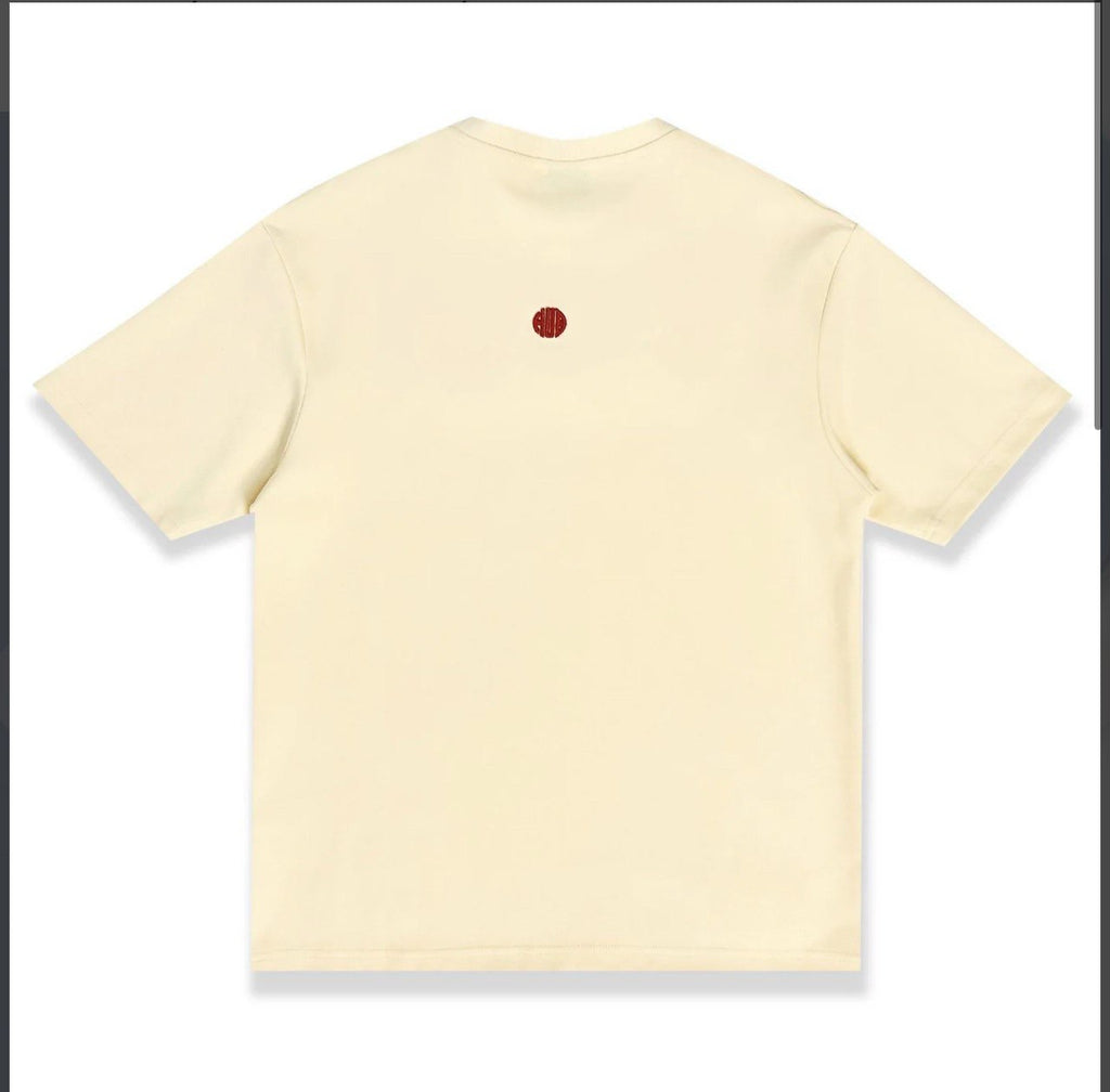 ESSENTIAL EMBROIDERY HUBCO TEE CREAM