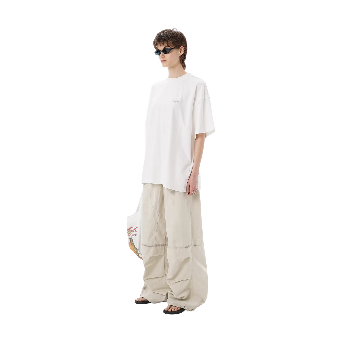 MASONPRINCE 2026 DOUBLE COLLAR GRAPHIC WHITE TEE