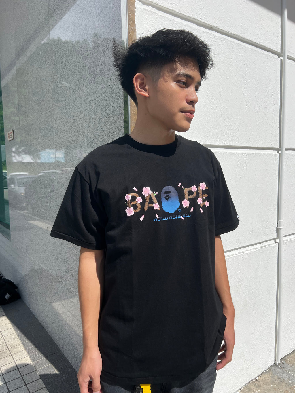 BAPE SAKURA BLACK TEE