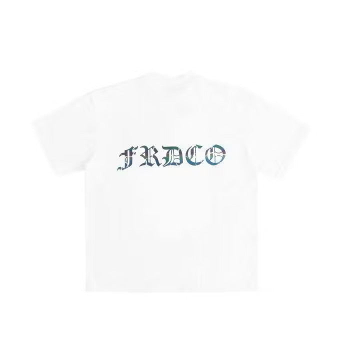 FRDCO SS25 RAINBOW REFLECTIVE WHITE TEE