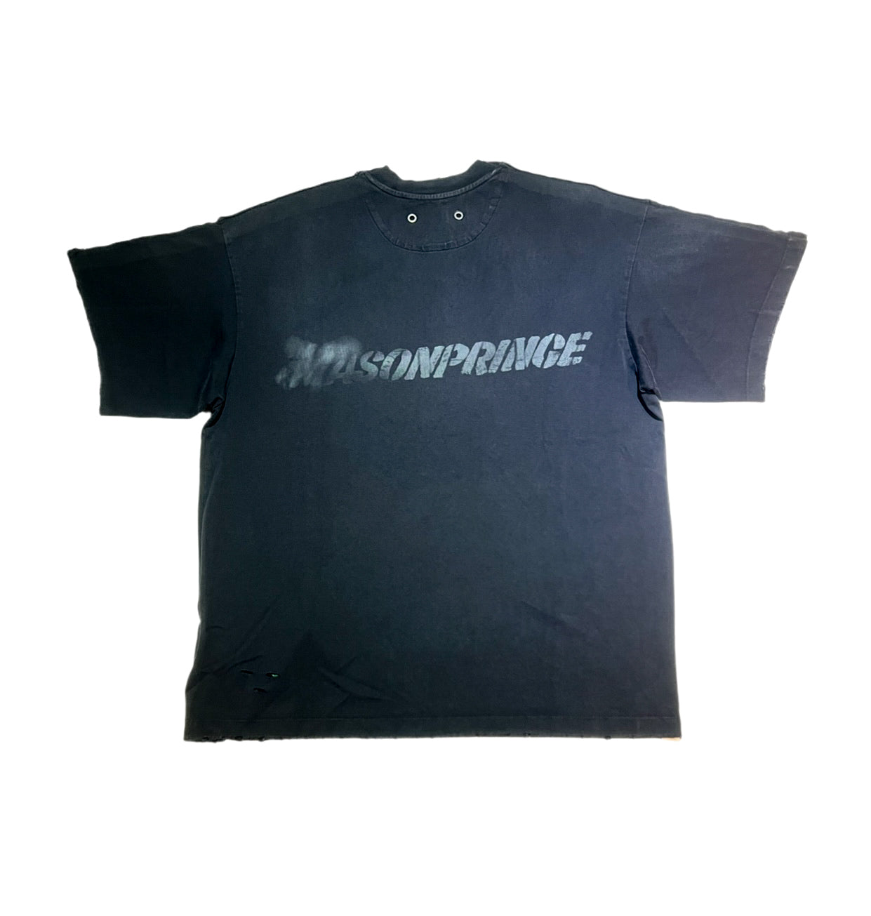 MASONPRINCE SPRAY PRINTTED BLACK TEE