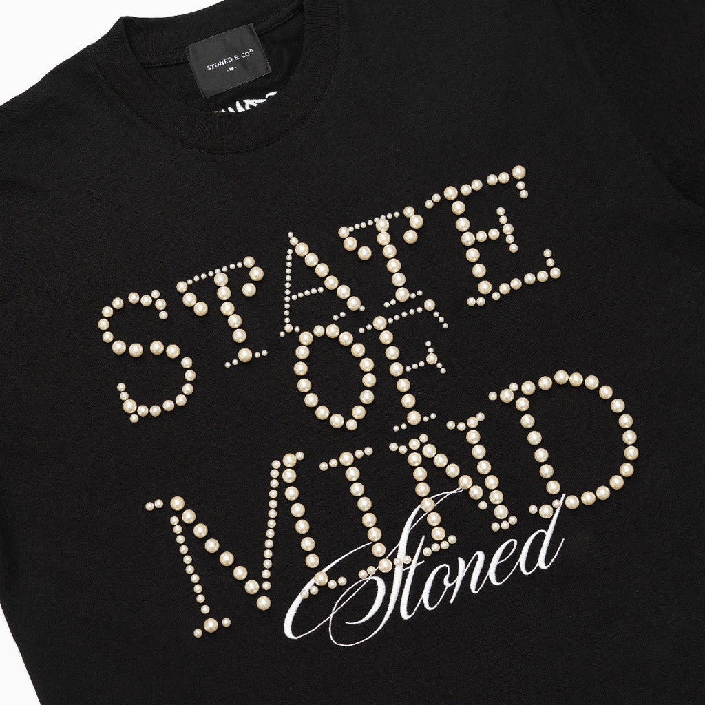 STONED&CO 26 : STATED OF MIND TEE BLACK