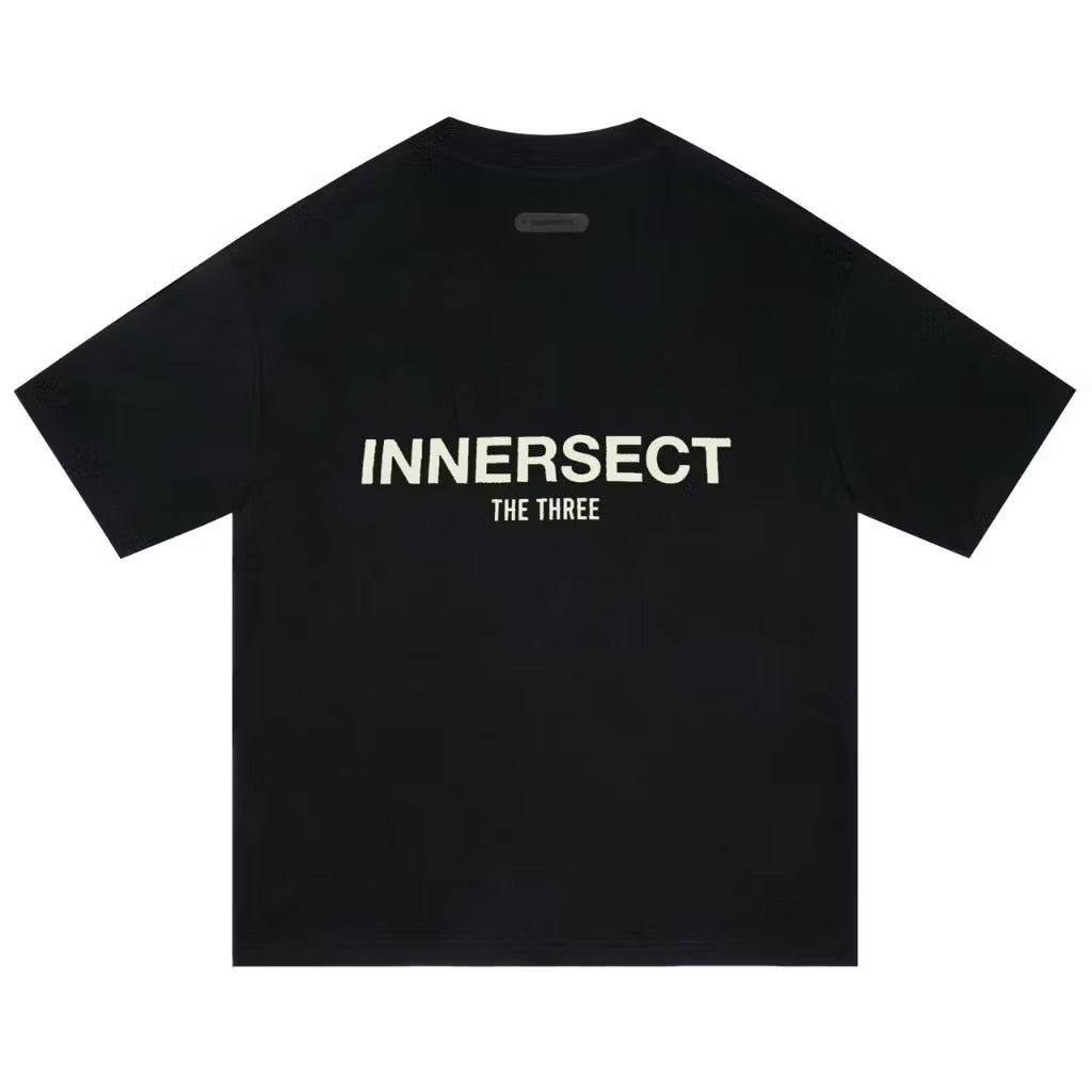 INNERSECT THE THREE LOGO BLACK T SHIRT