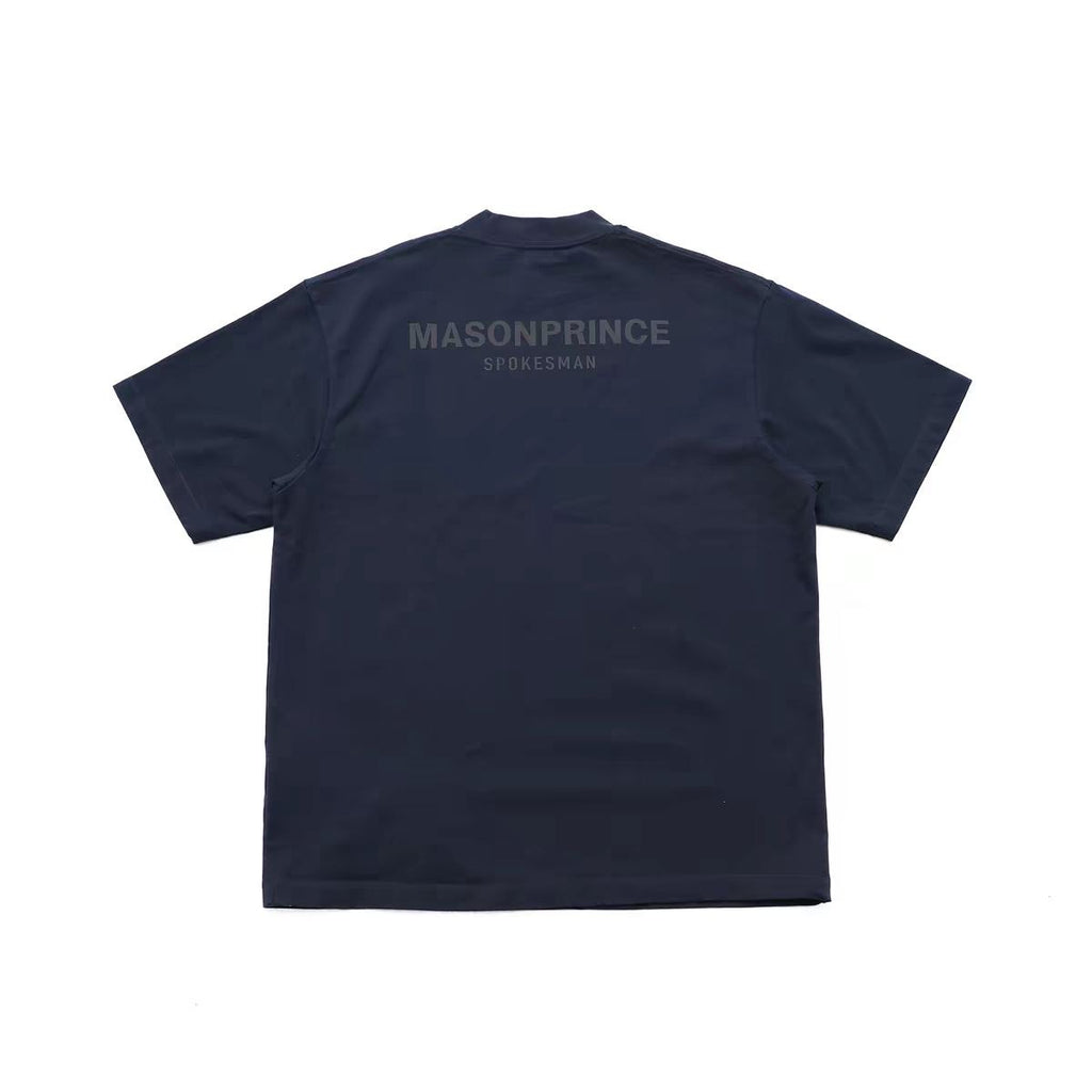MASONPRINCE SPOKESMAN REFLECTIVE NAVY BLUE TEE