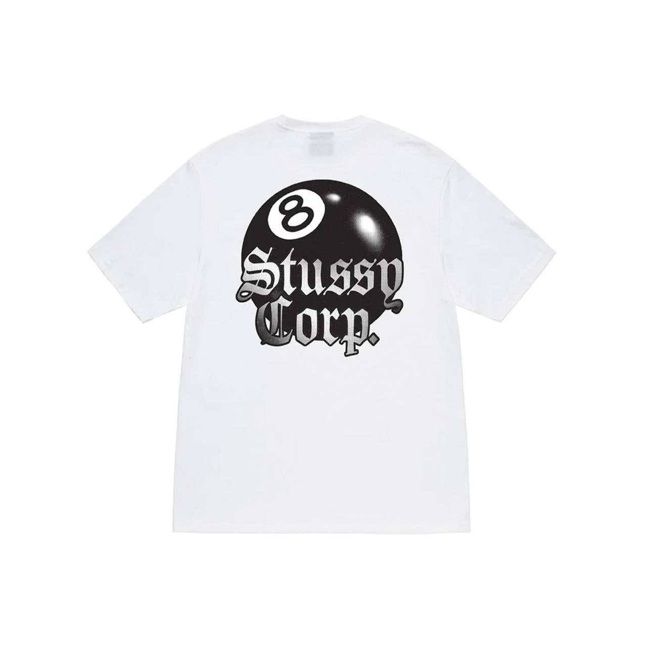Stüssy 8 Ball Corp Tee White