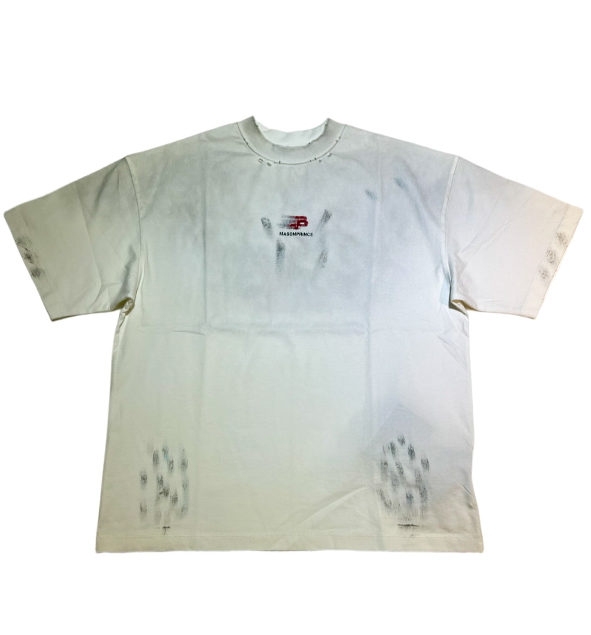 MASONPRINCE PAINT WASH TEE WHITE