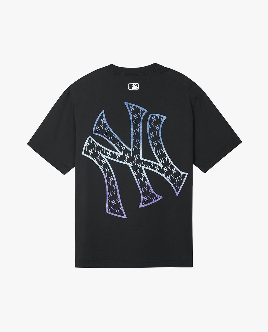 MLB New York Yankees Illusion Clipping Big NY Back Logo T-Shirt Black