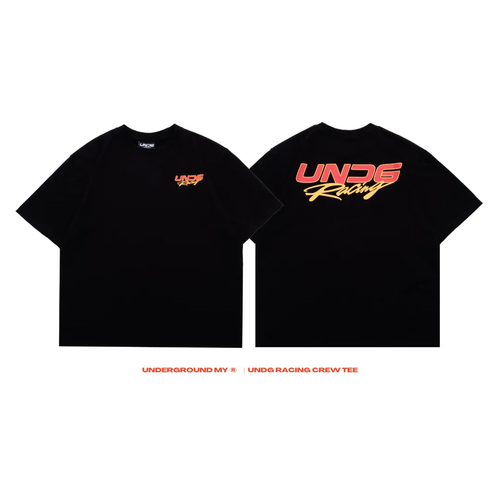 UNDG RACING CREW TEE BLACK