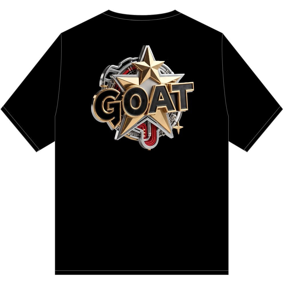 GOAT STAR CHAIN TEE SHIRT BLACK