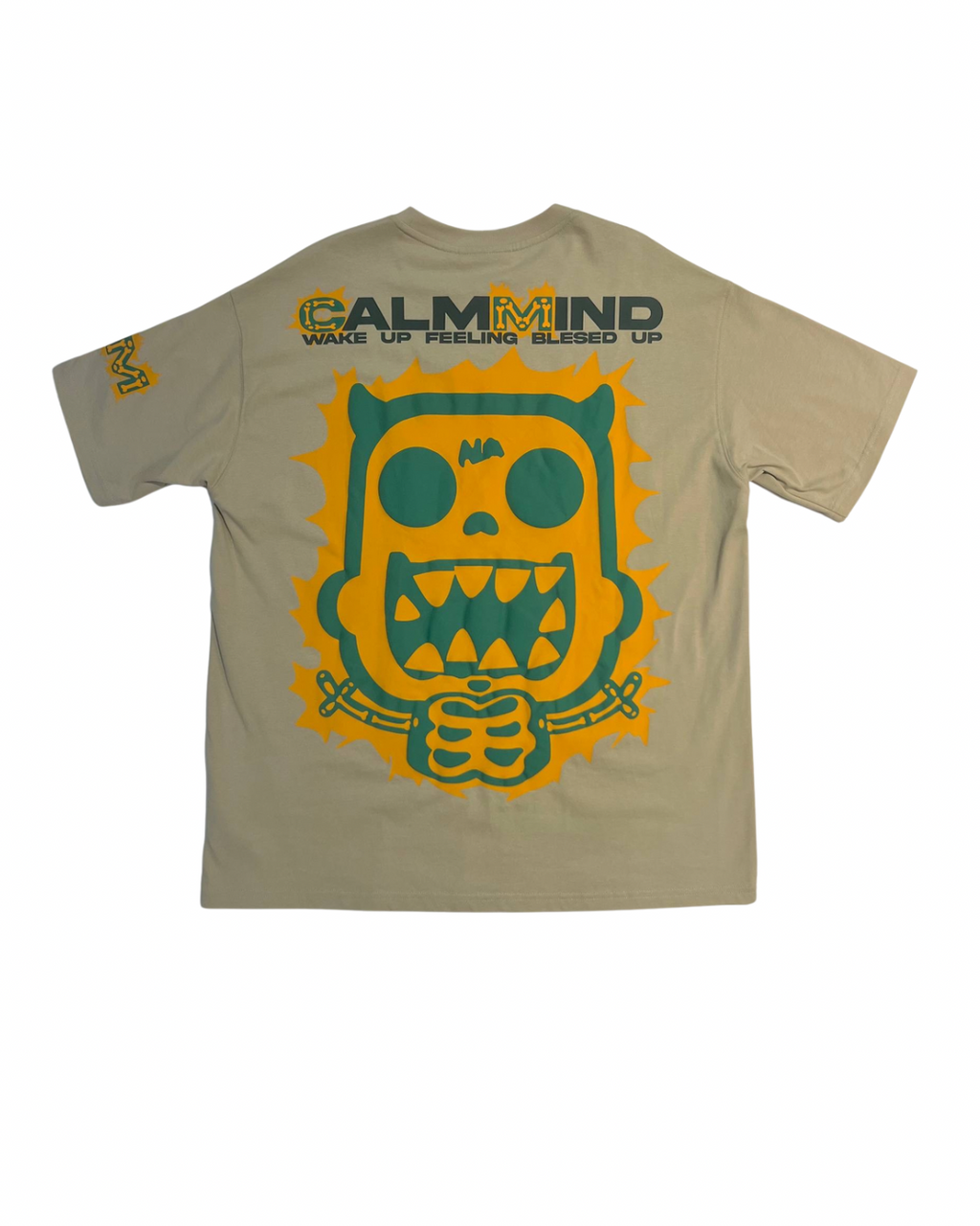 Calmmind Electrocute Monster T-shirt Khaki