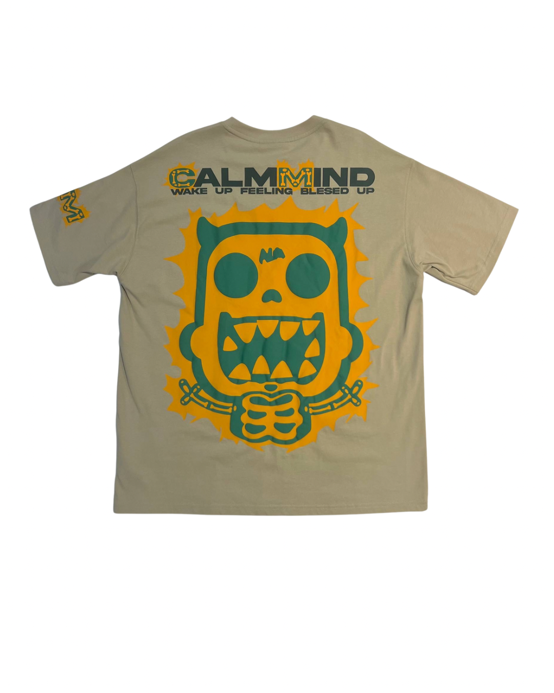 Calmmind Electrocute Monster T-shirt Khaki