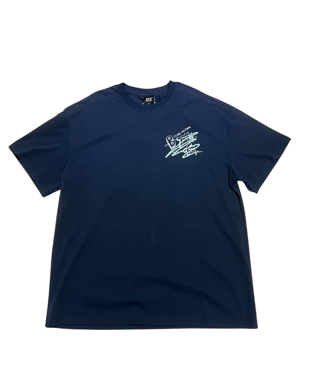 BTK BLUE STAR LOGO TEE NAVY