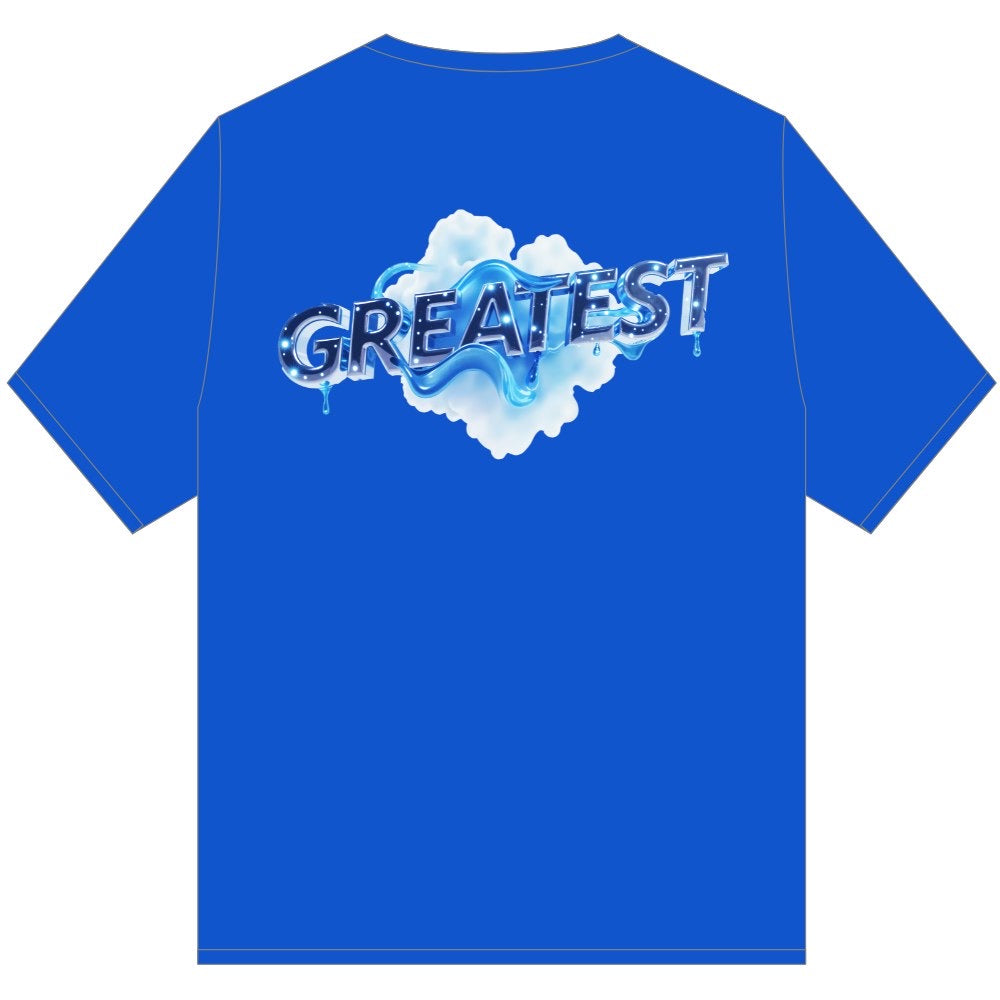 GOAT AQUA DRIP TEE SHIRT BLUE