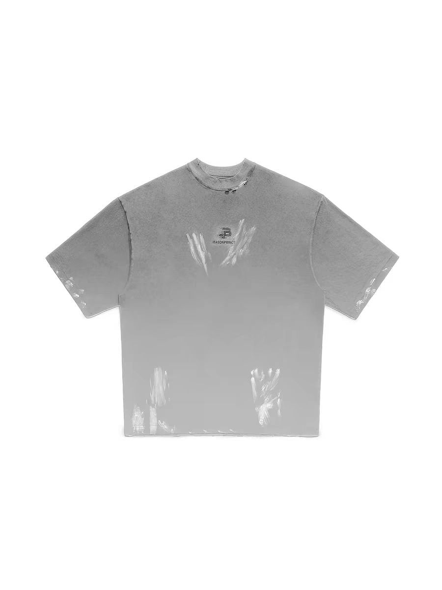 MASONPRINCE PAINT WASH TEE GREY