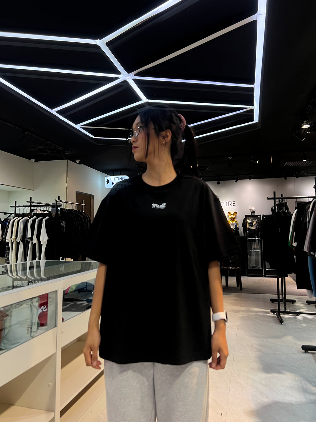 MEDL RAQUET TEE BLACK