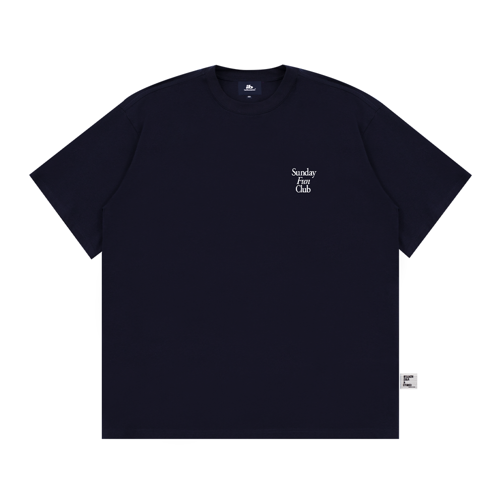 BELLKENIDEA SUNDAYFUNCLUB TEE NAVYBLUE