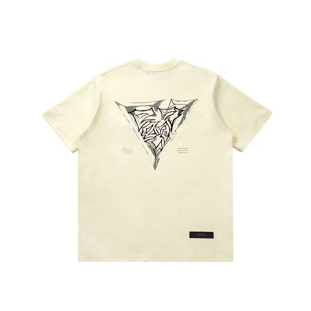 EGLAF RC EMBROIDERY LOGO TEE CREAM