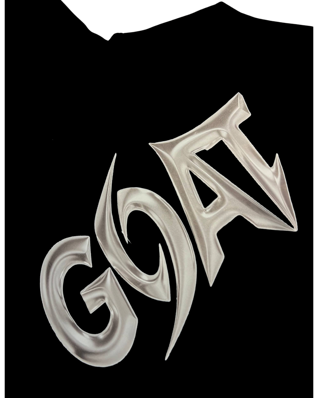 GOAT SHARP CHROME HOODIE BLACK