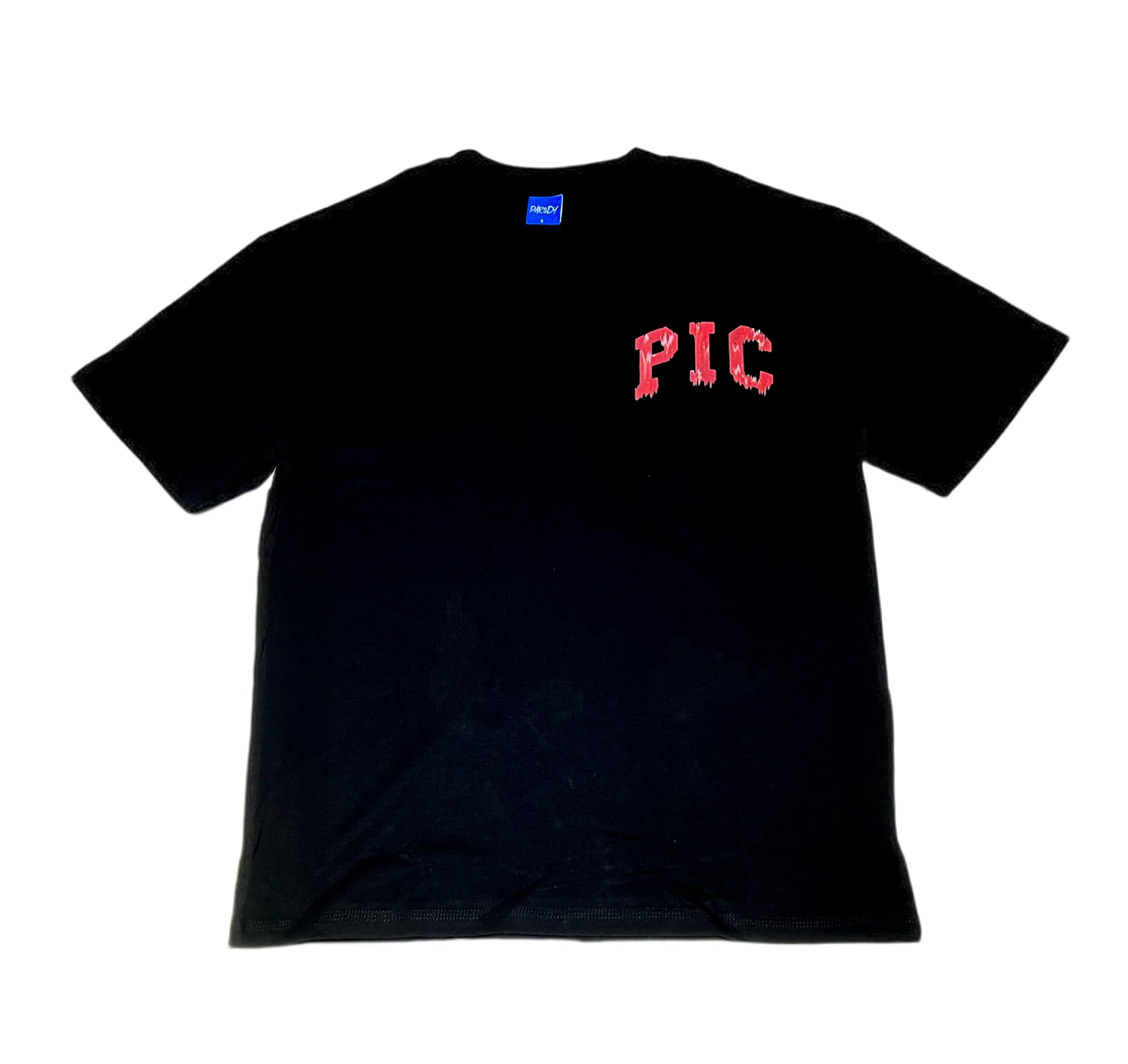PARODY SMILEY FACE DESIGN 010 BLACK T SHIRT VER 2