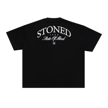 STONED&CO ATC: VOID LOGO BOXY TEE BLACK