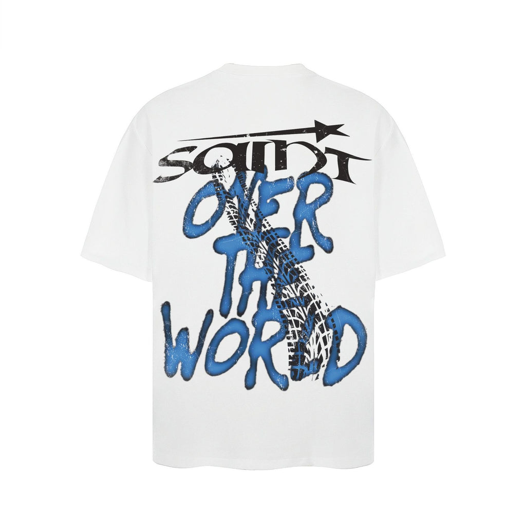 OVER THE WORLD WHITE T SHIRT (PRE-ORDER)