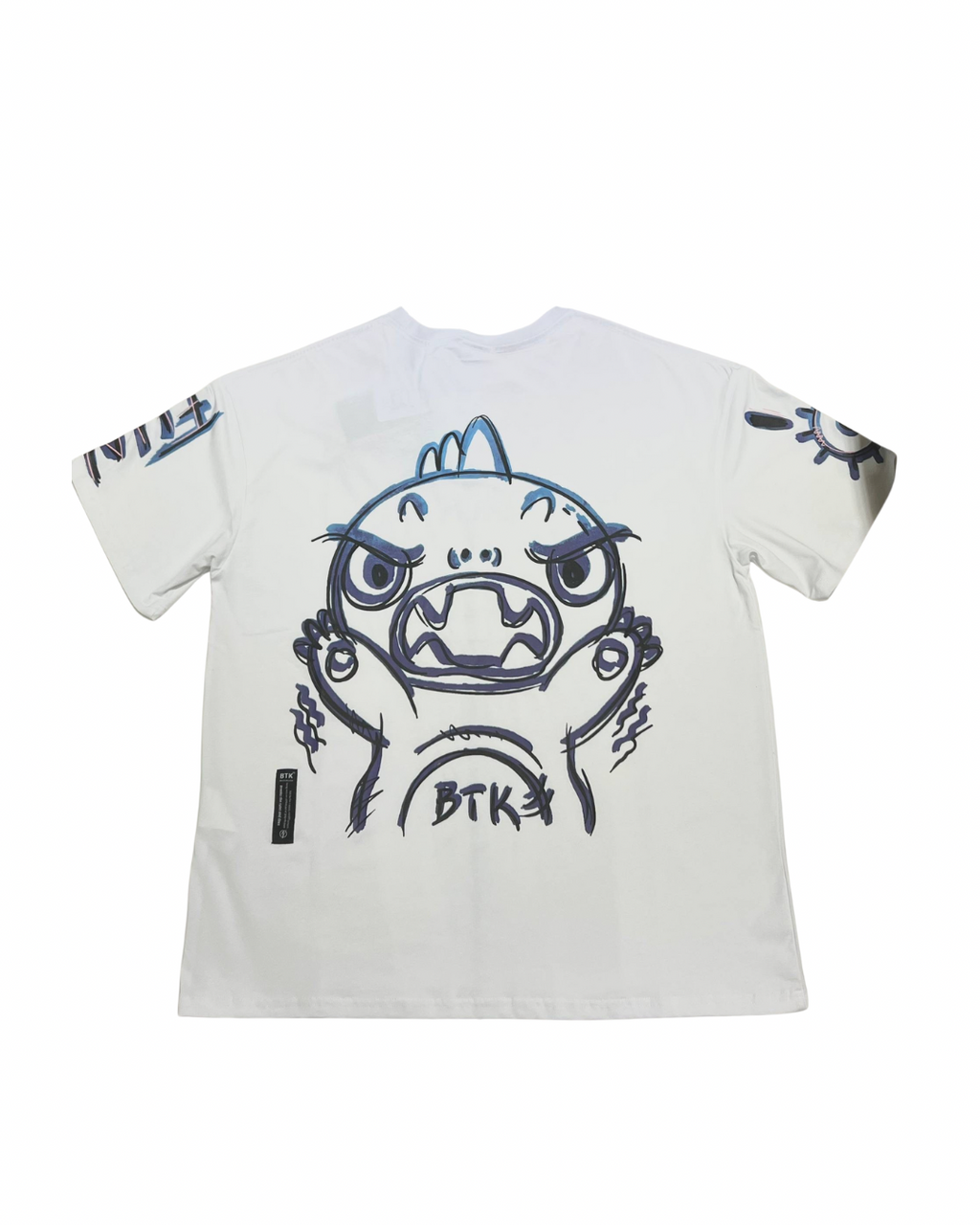 BTK BLUE LOGO TEE WHITE