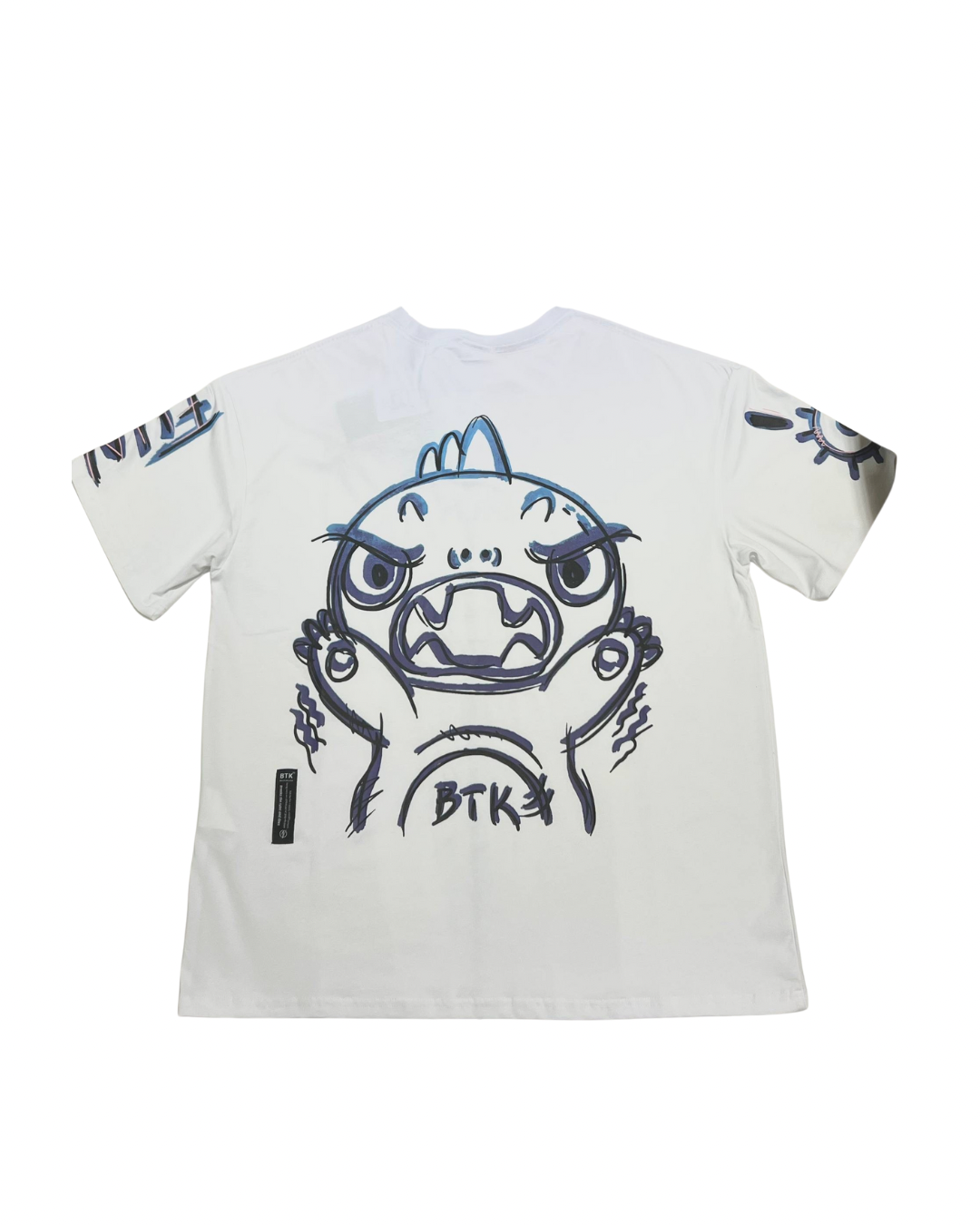 BTK BLUE LOGO TEE WHITE