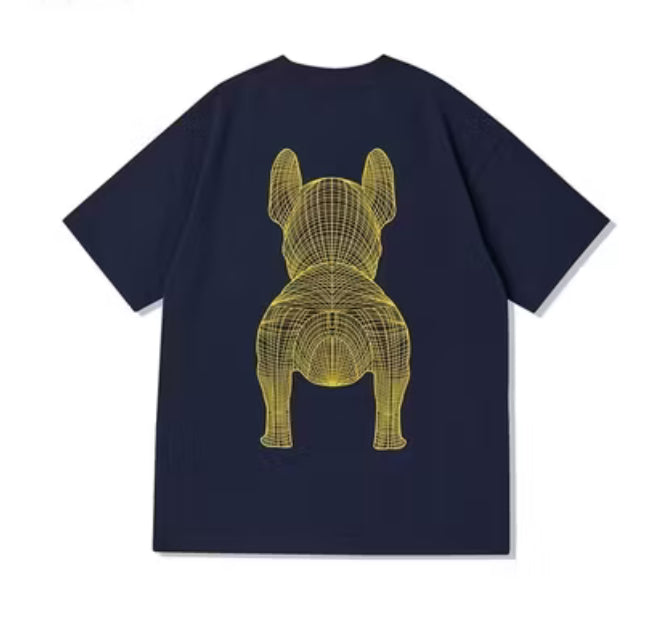 Lifeofwork Big Dogo Logo Blue Tee