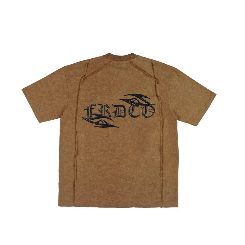 FRDCO ESSENTIAL CNS WASHED TEE BROWN
