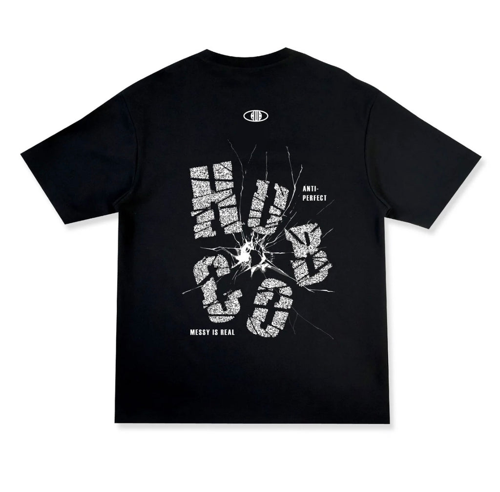 HUBCO SHATTERED TEE BLACK