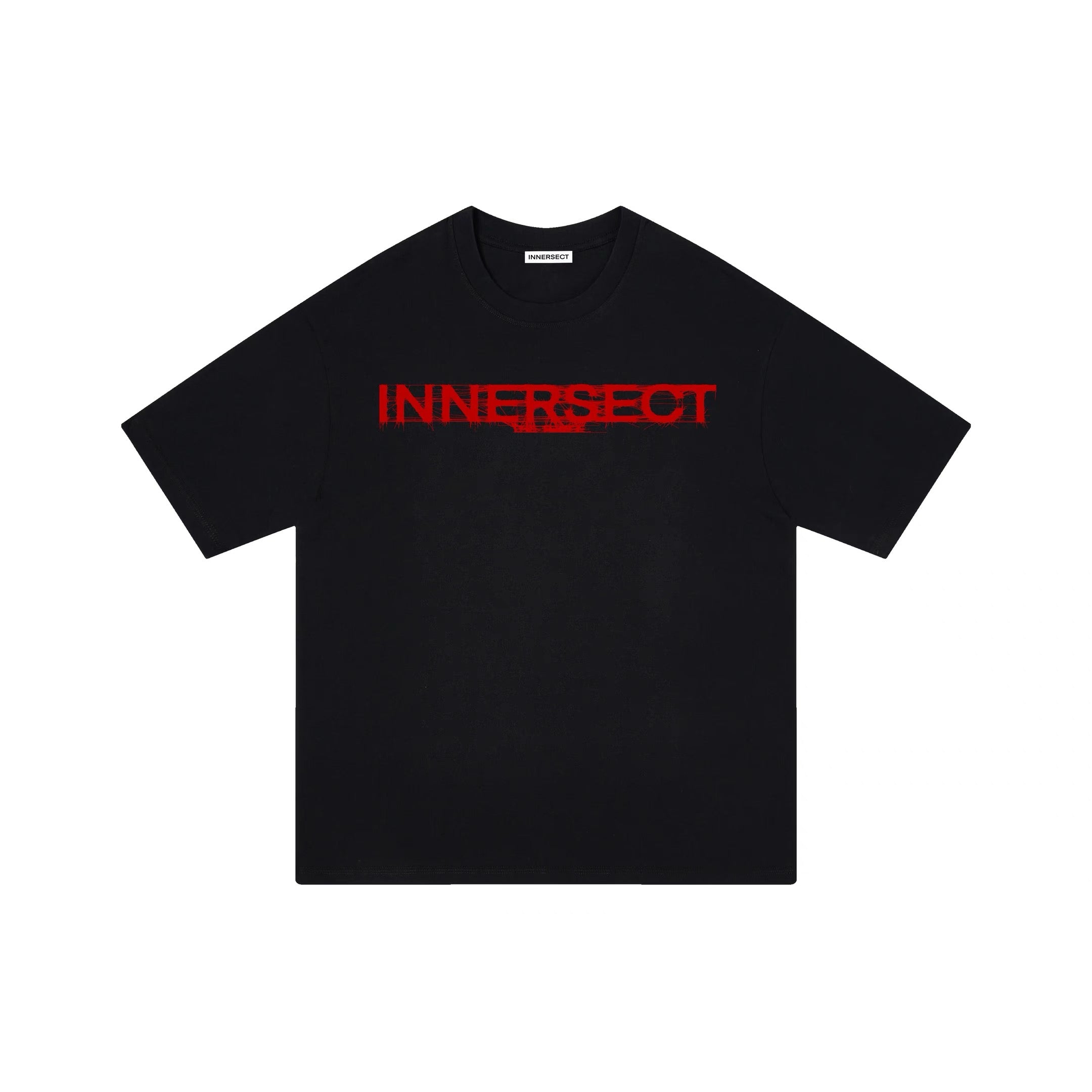 INNERSECT TRIANGLE RED LOGO BLACK T SHIRT