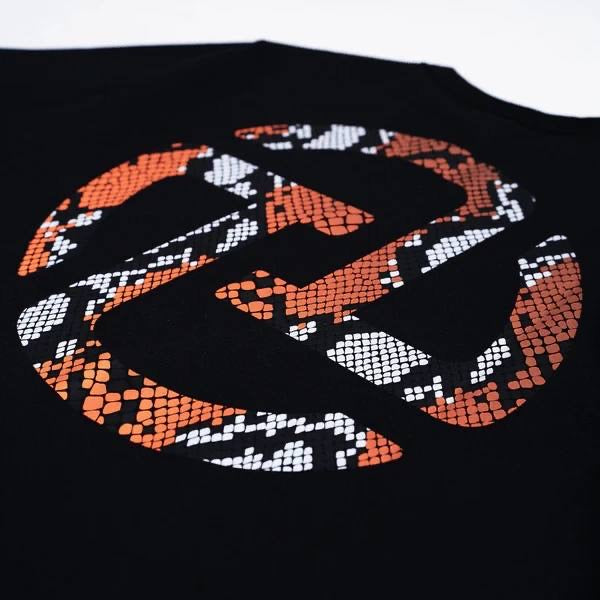 TNTCO SNAKESKIN LOGO TEE BLACK