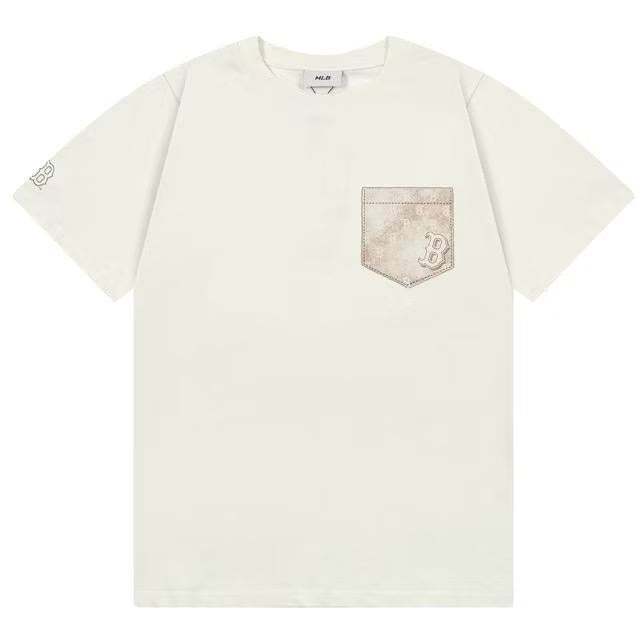 MLB pocket embossed logo t-shirt Cream