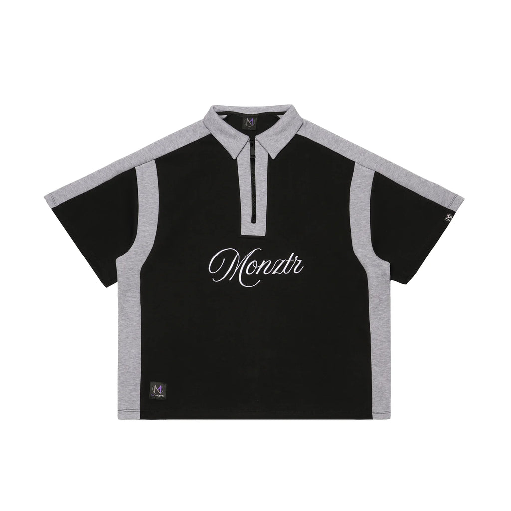 MONZTR MONO ZIP TEE BLACK