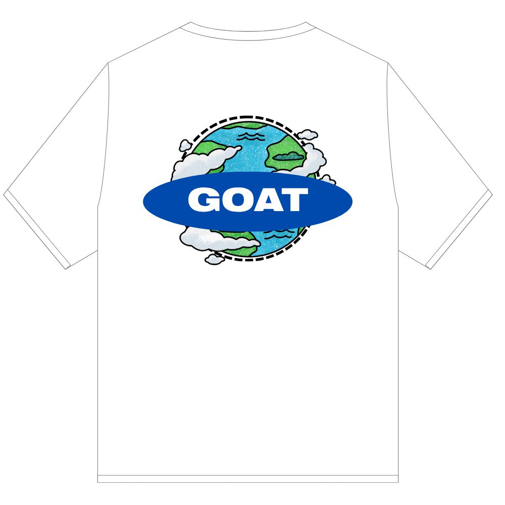 GOAT EARTH T SHIRT WHITE