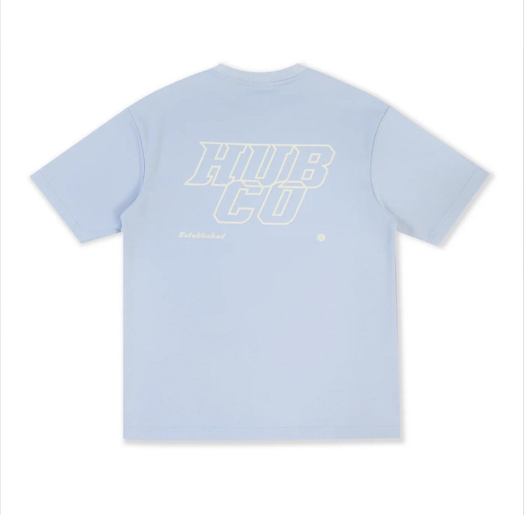 CARVED HUBCO TEE BLUE