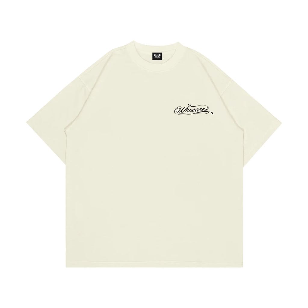 WHOCARES EMBLEM CLUB  TEE BEIGE