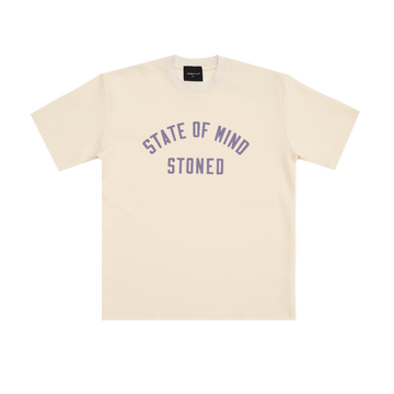 Stoned & Co Originals V2 CREAM PURPLE TEE