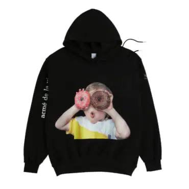 ADLV HOODIE DONUT BABY BLACK