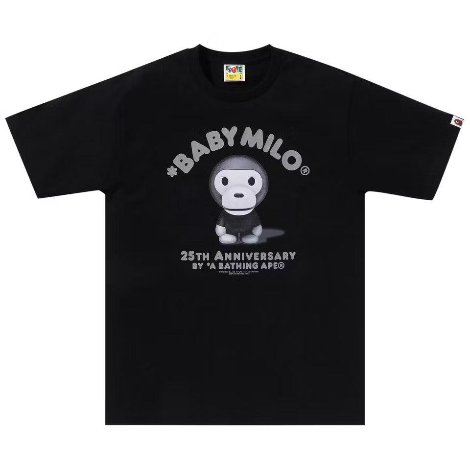Bathing Ape Baby Milo 25th Anniversary Photo Tee in black