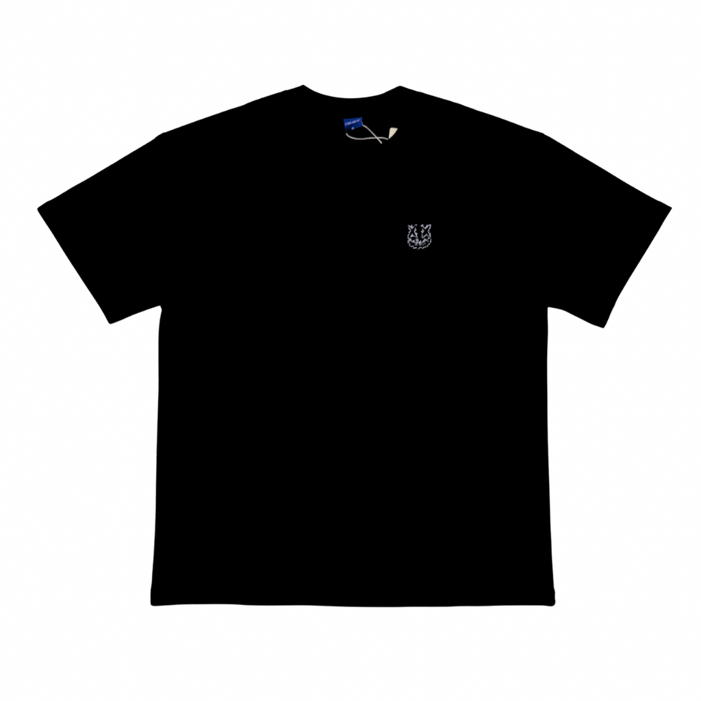 PARODY SMILEY FACE DESIGN 067 BLACK T SHIRT