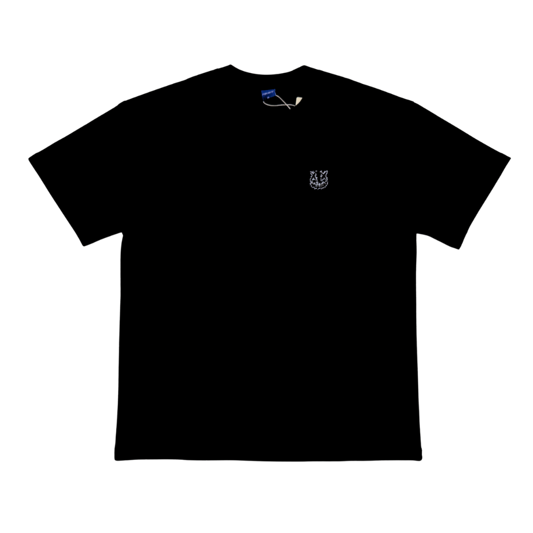 PARODY SMILEY FACE DESIGN 067 BLACK T SHIRT