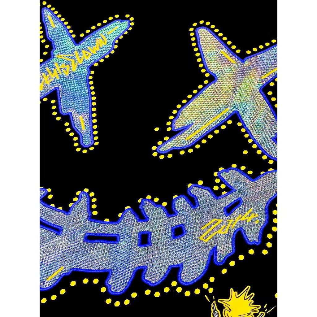 RICKYISCLOWN BLUE SNAKE SKIN T SHIRT