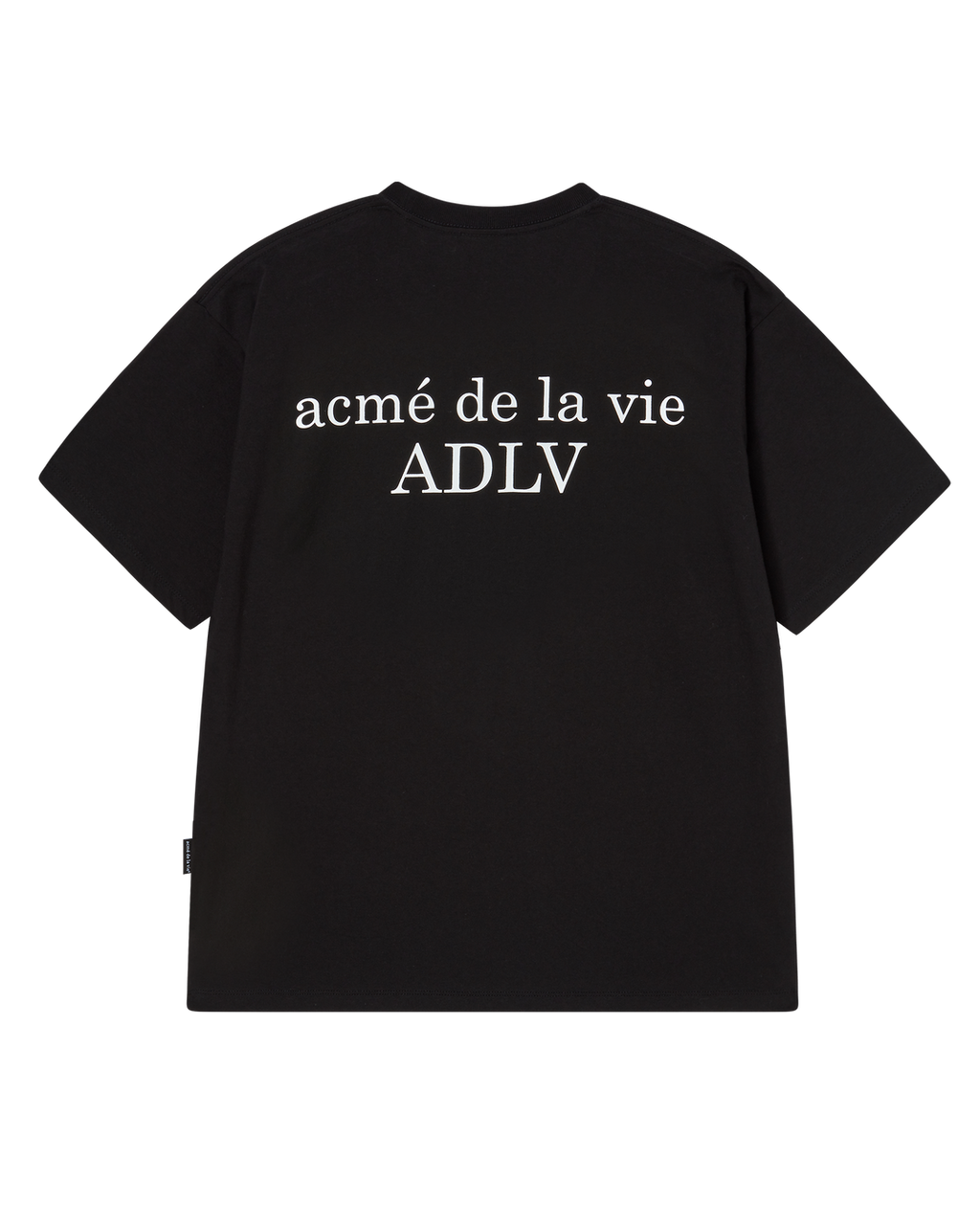 ADLV BEAR BABY BUNNY FACE BLACK TEE