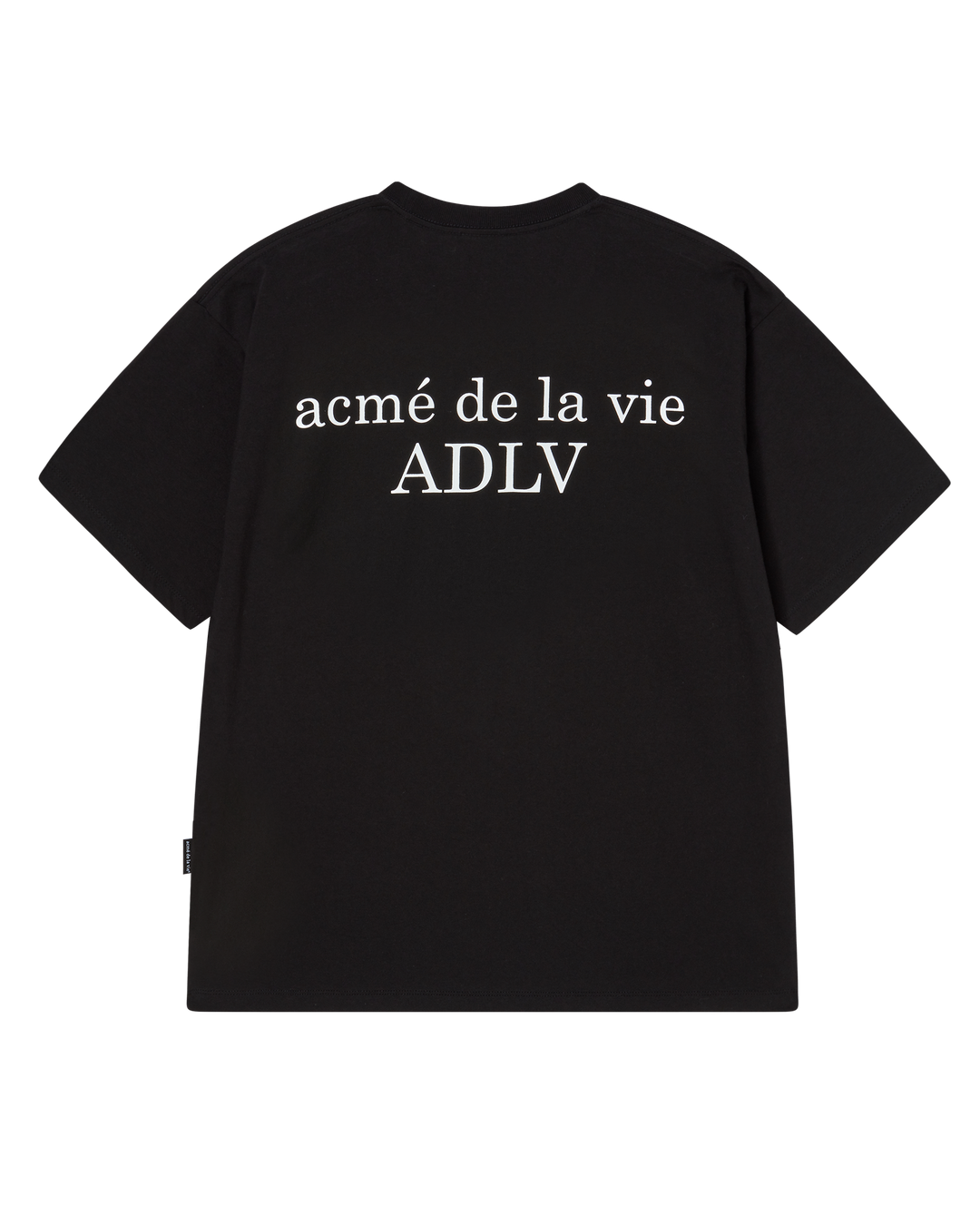 ADLV BEAR BABY BUNNY FACE BLACK TEE