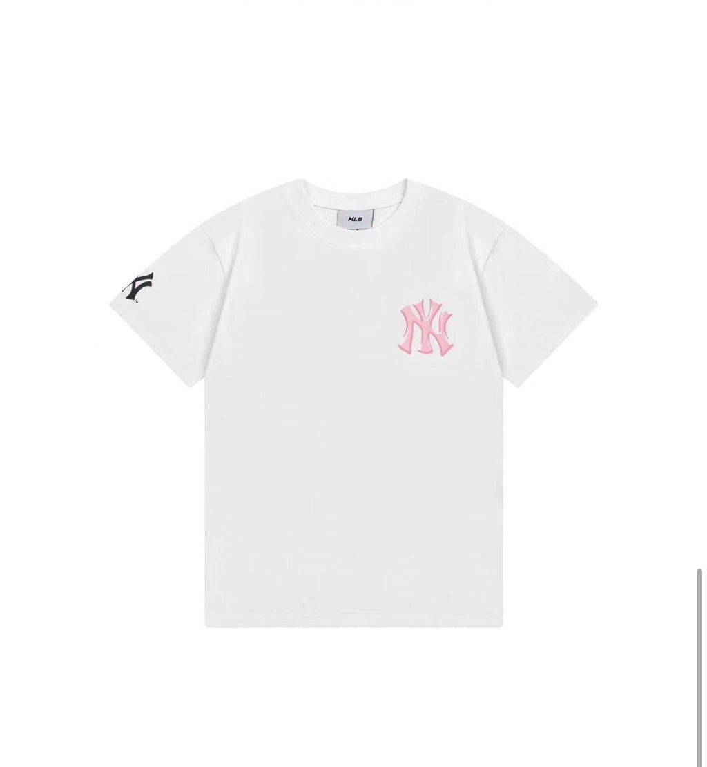 MLB BLUE PINK LIKE TEE WHITE
