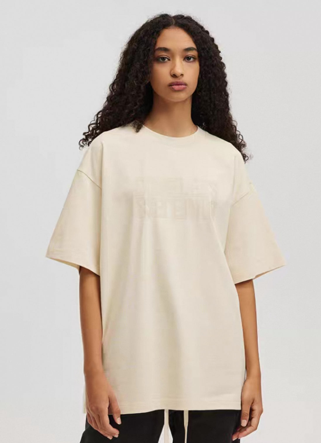 BONELESS HORIZONTAL 3D SILICON CREAM TEE