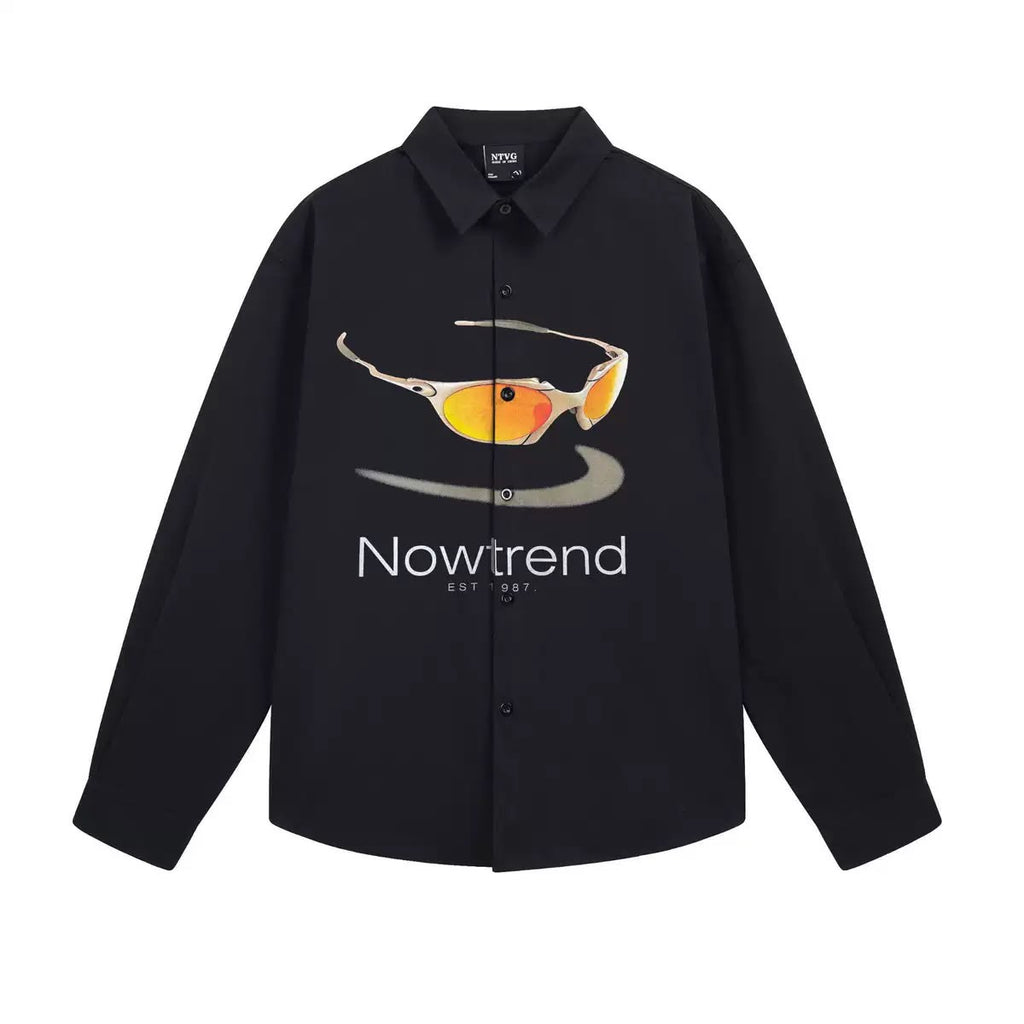 NTVG LONG SLEEVE SHIRT SUNGLASS TEE BLACK