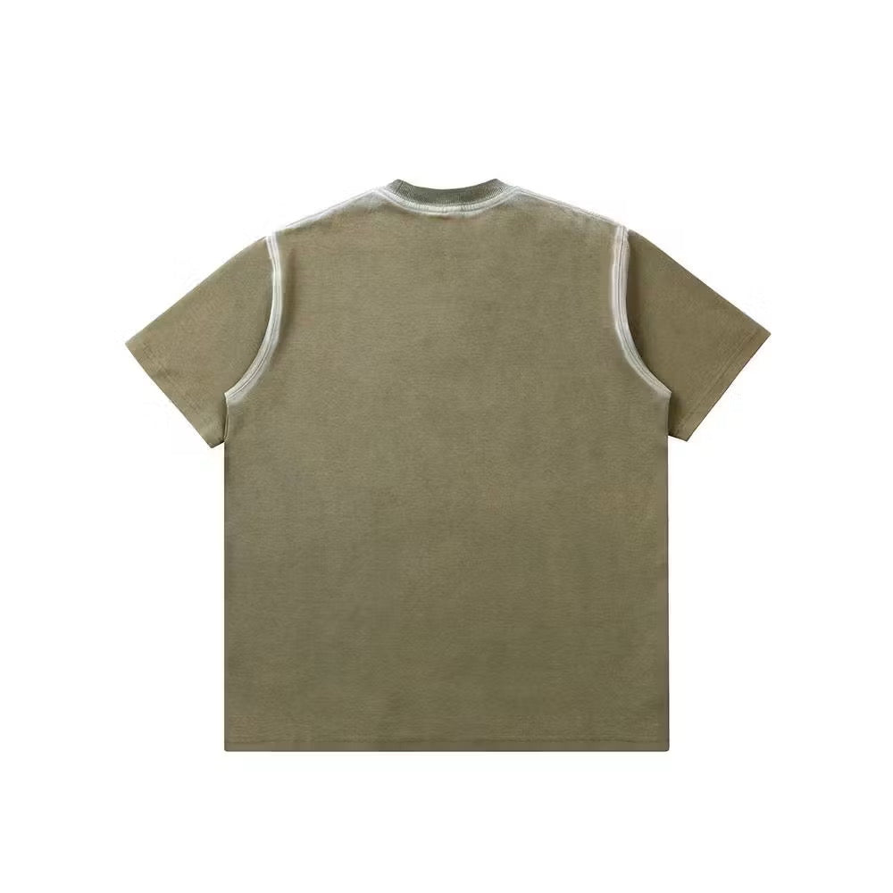 EGLAF RC STONED WASHED TEE KHAKI