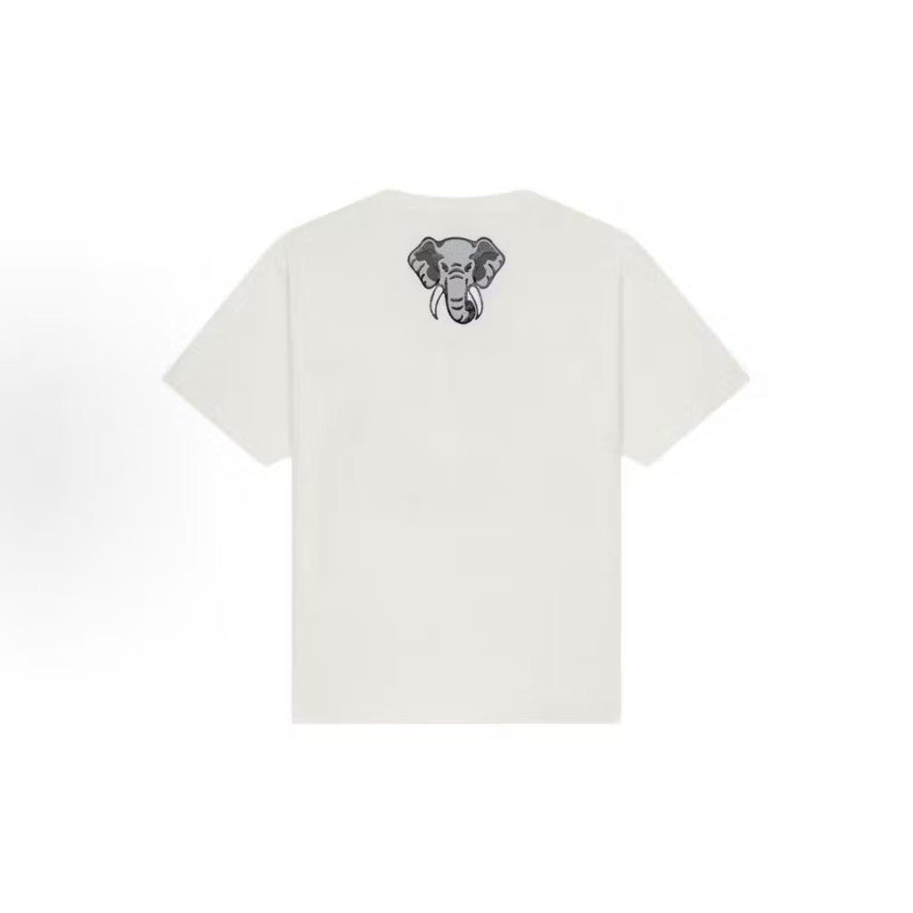 KENZO PRINTED KENZO PARIS ELEPHANT SERIES WHITE T SHIRT (OS) OVERSIZED